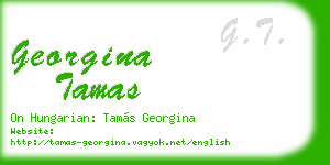 georgina tamas business card