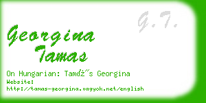 georgina tamas business card